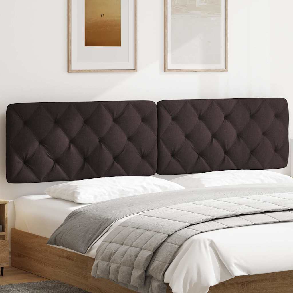 Cuscino Testiera Marrone Scuro 200 cm in Tessuto