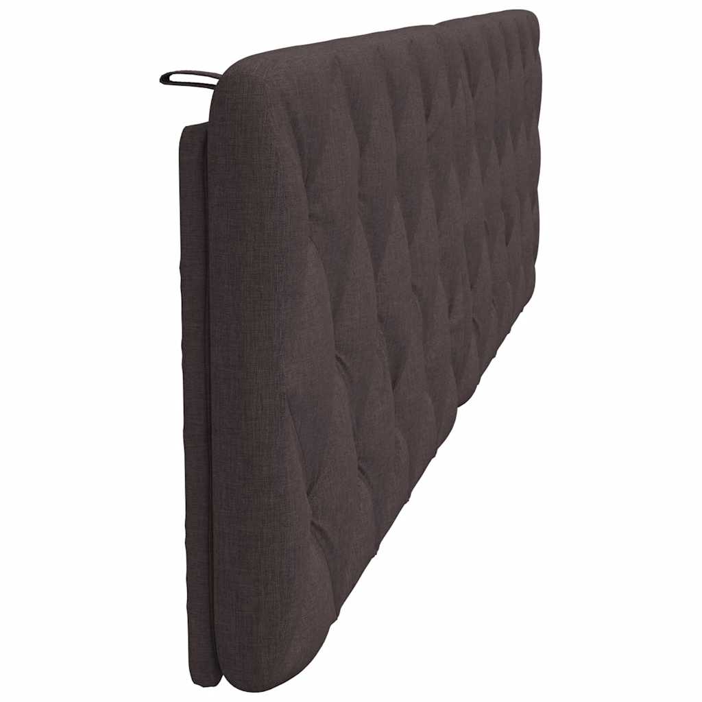 Cuscino Testiera Marrone Scuro 200 cm in Tessuto