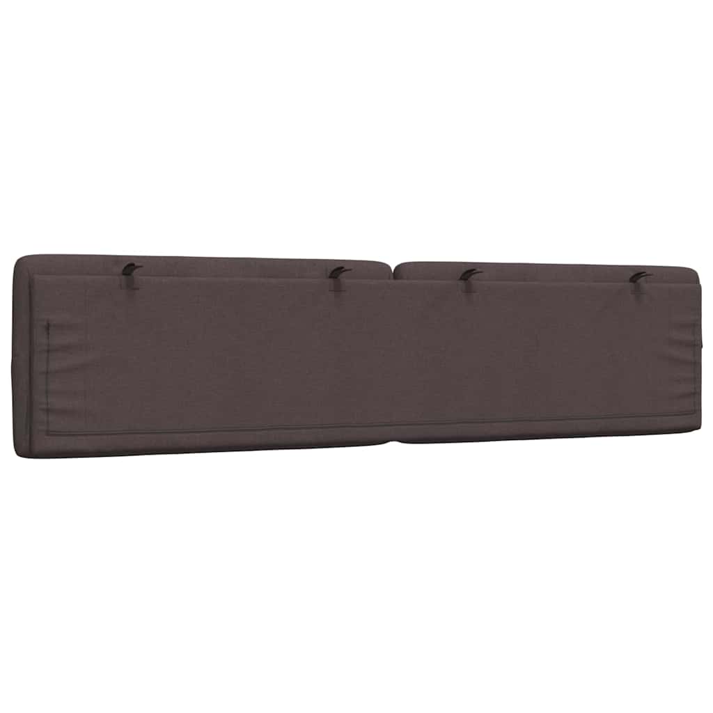 Cuscino Testiera Marrone Scuro 200 cm in Tessuto