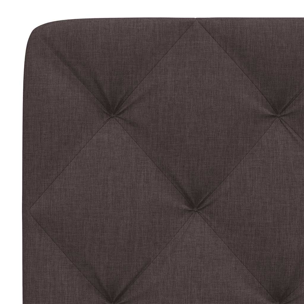Cuscino Testiera Marrone Scuro 200 cm in Tessuto