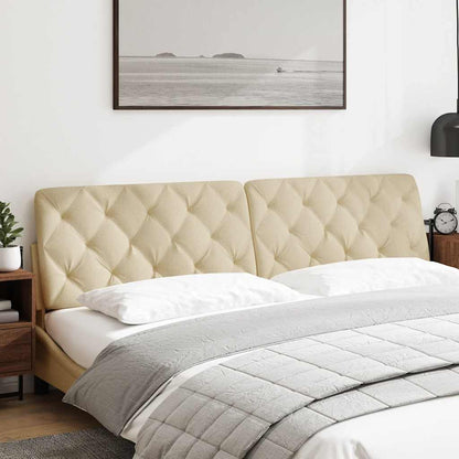 Cuscino Testiera Crema 200 cm in Tessuto