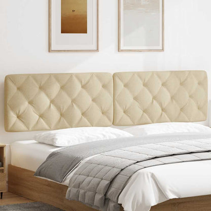 Cuscino Testiera Crema 200 cm in Tessuto