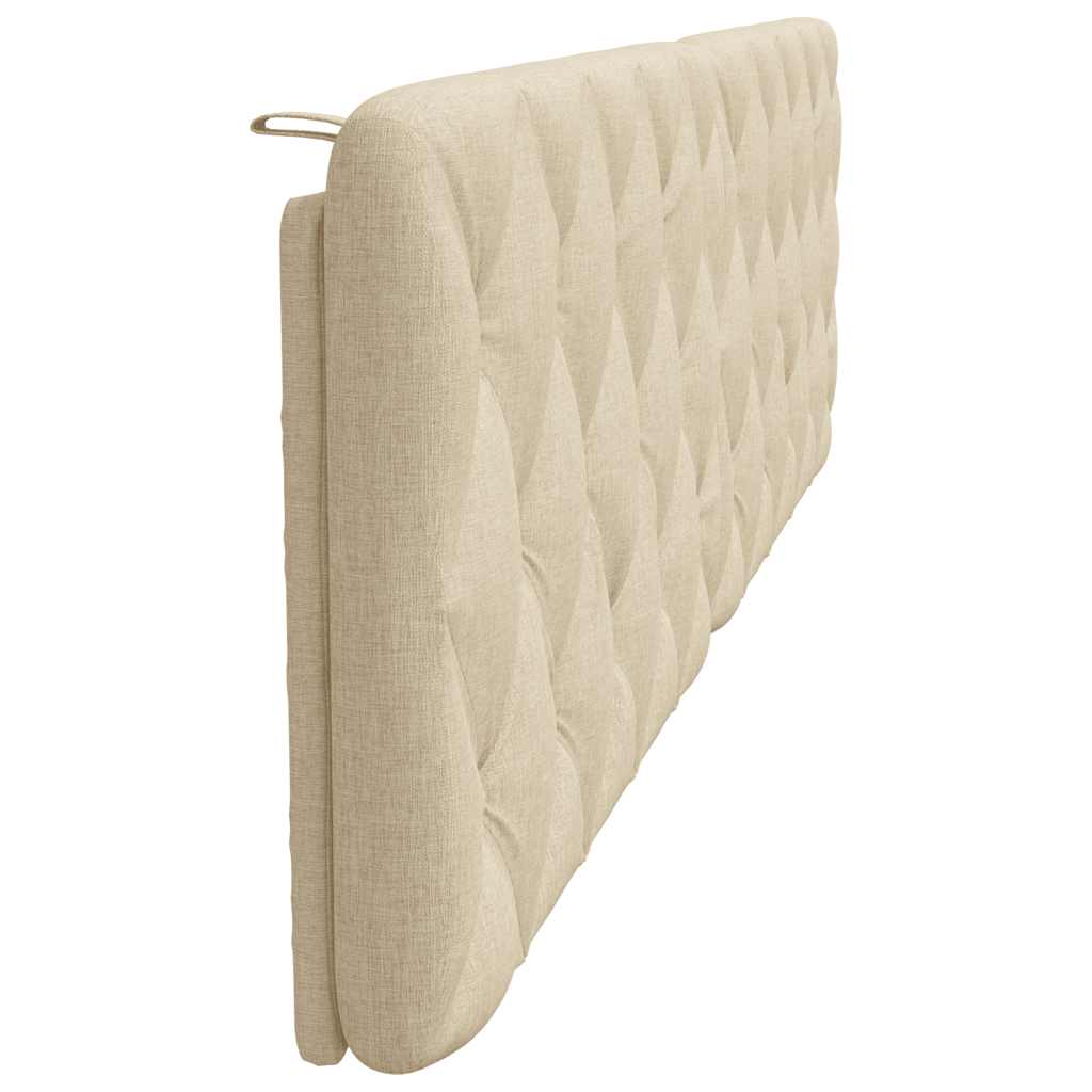 Cuscino Testiera Crema 200 cm in Tessuto