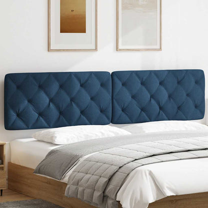 Cuscino Testiera Blu 200 cm in Tessuto