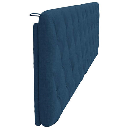 Cuscino Testiera Blu 200 cm in Tessuto