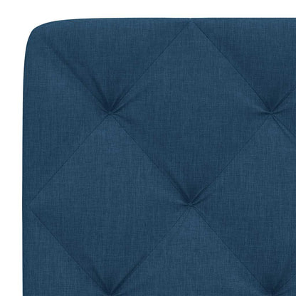 Cuscino Testiera Blu 200 cm in Tessuto