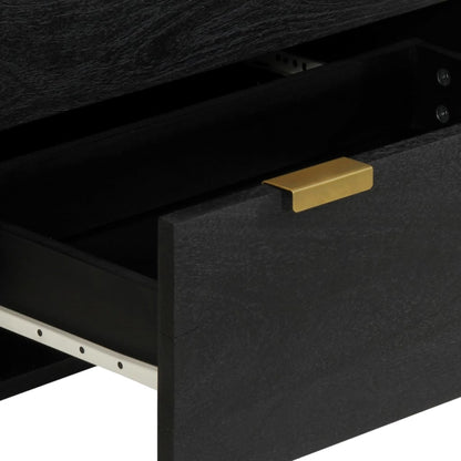 Credenze 2 pz Nere 60x33x75 cm in Legno Multistrato | homemem39
