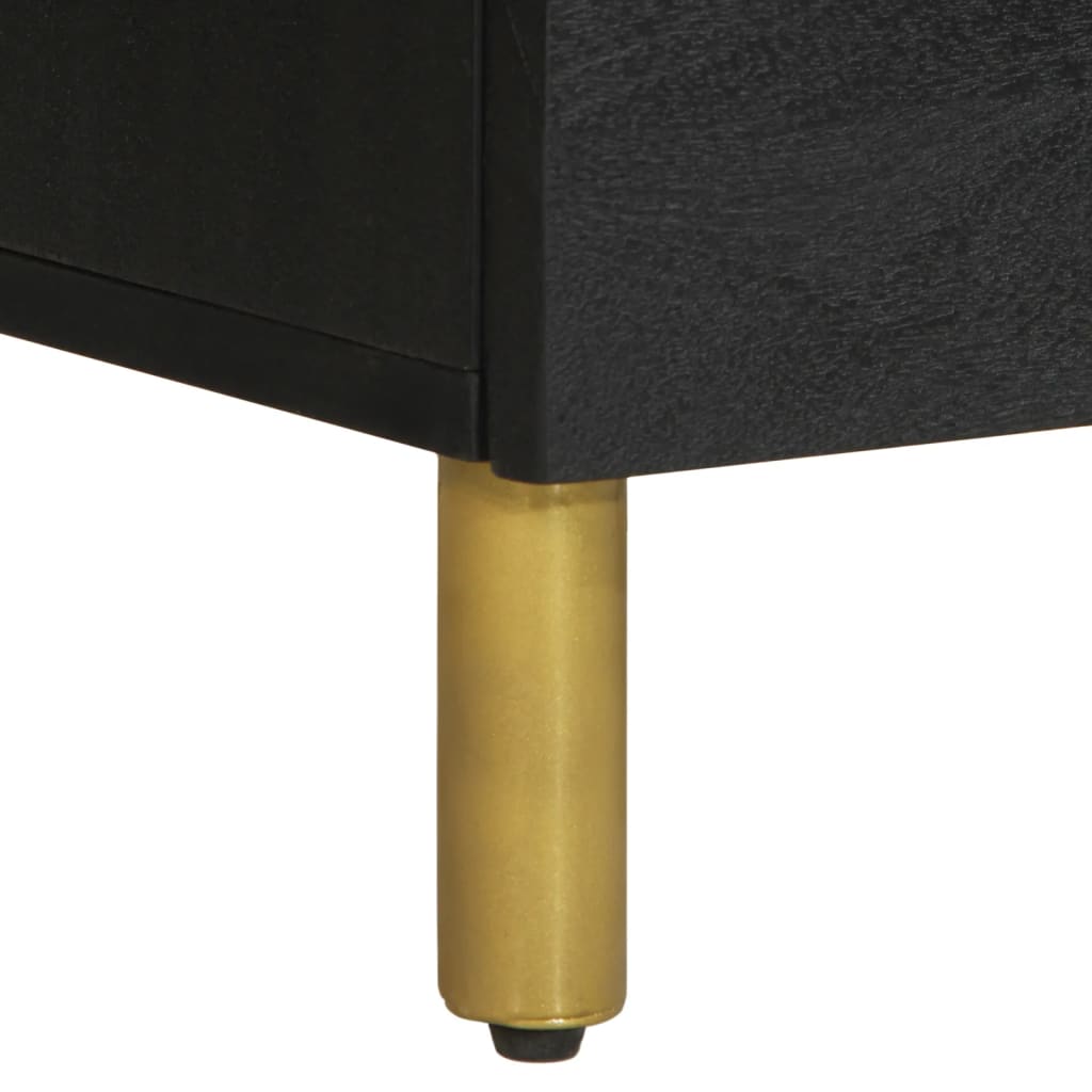 Credenze 2 pz Nere 60x33x75 cm in Legno Multistrato | homemem39