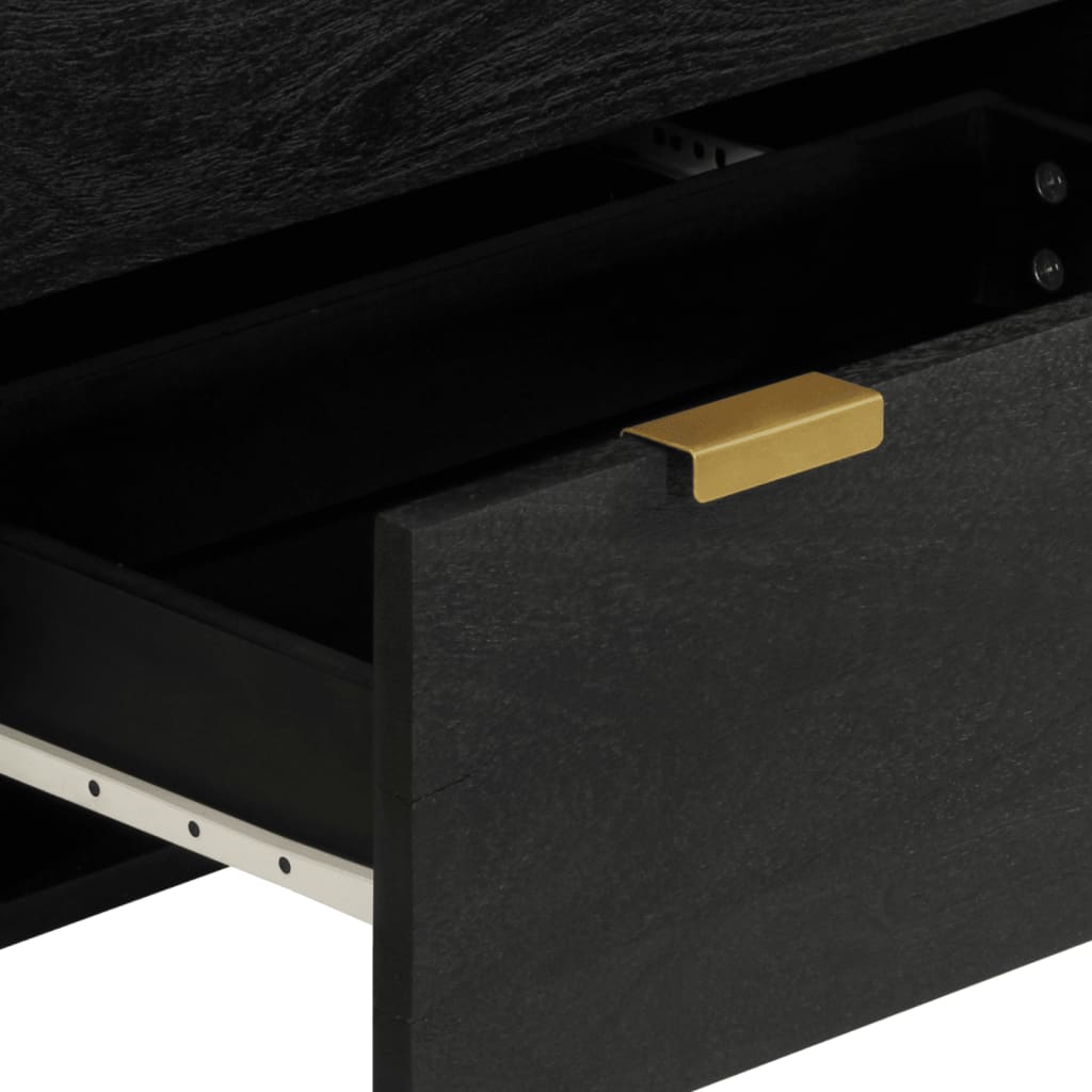 Credenze 3 pz Nere in Legno Multistrato | homemem39