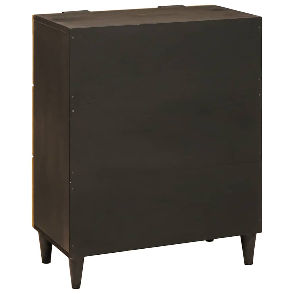 Set di Credenze 2 pcs Nero e Ottone 120 x 33 x 75 cm | homemem39