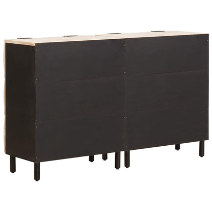 Credenza 2 pz 60 x 33 x 75 cm Legno di mango massello