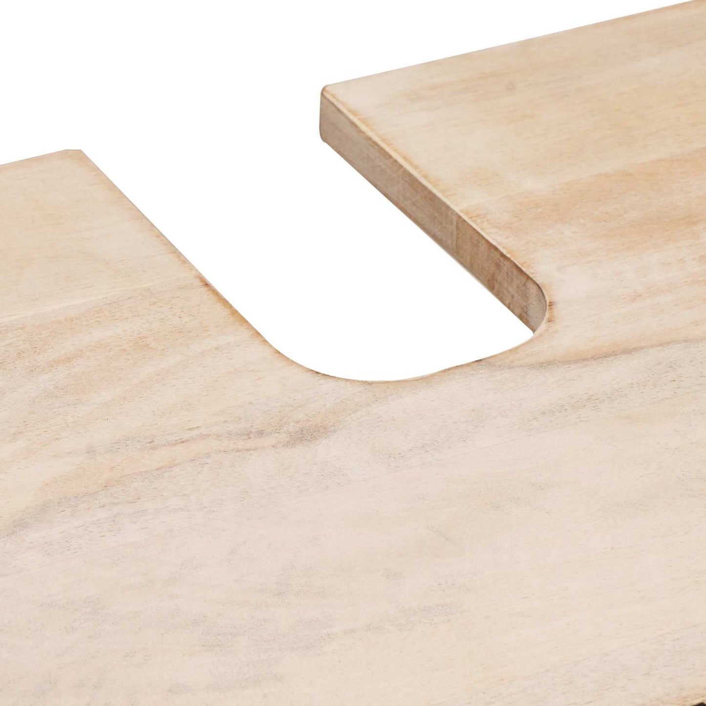 Set da Bagno Finitura Bianco Lavato Legno di mango massello