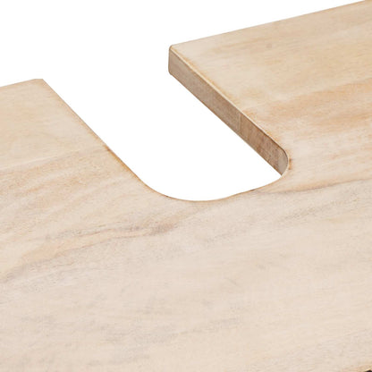 Set da Bagno Finitura Bianco Lavato Legno di mango massello | homemem39