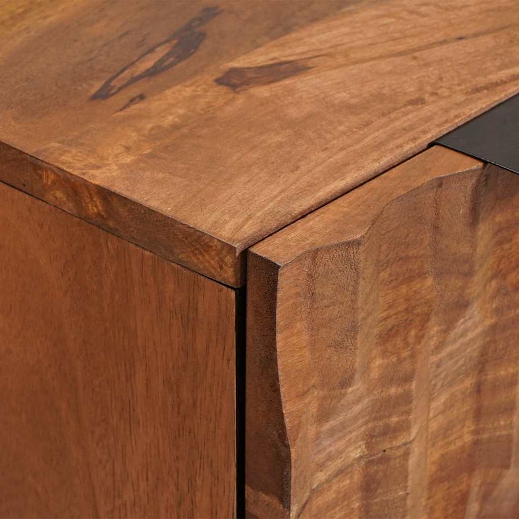 Credenza 2 pcs Finitura Marrone Acacia 60 x 33 x 75 cm | homemem39