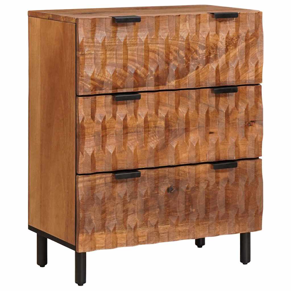 Credenza 2 pcs Finitura Marrone Acacia 60 x 33 x 75 cm | homemem39