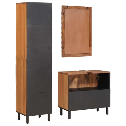 Set da Bagno Acacia Marrone Winish Legno di mango massello