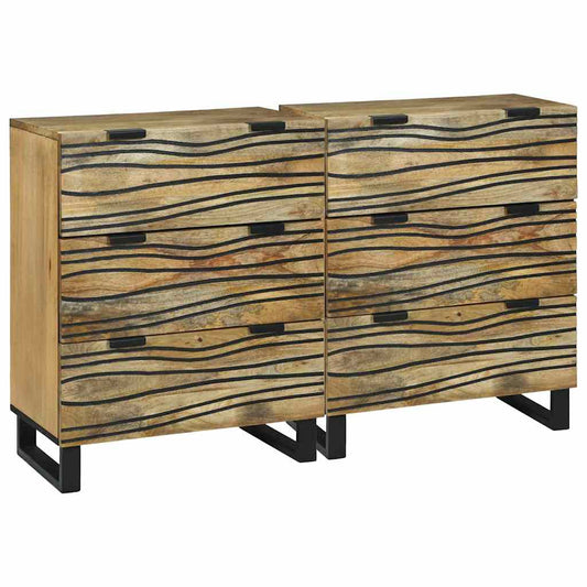 Sideboards con cassetto 2 pcs Marrone 60 x 33.5 x 75 cm - homemem39