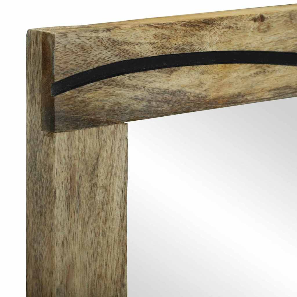 Set di Armadi da Bagno 2 pcs Naturale Legno di mango massello | homemem39