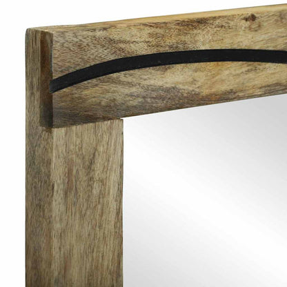 Set di Armadi da Bagno 2 pcs Naturale Legno di mango massello | homemem39