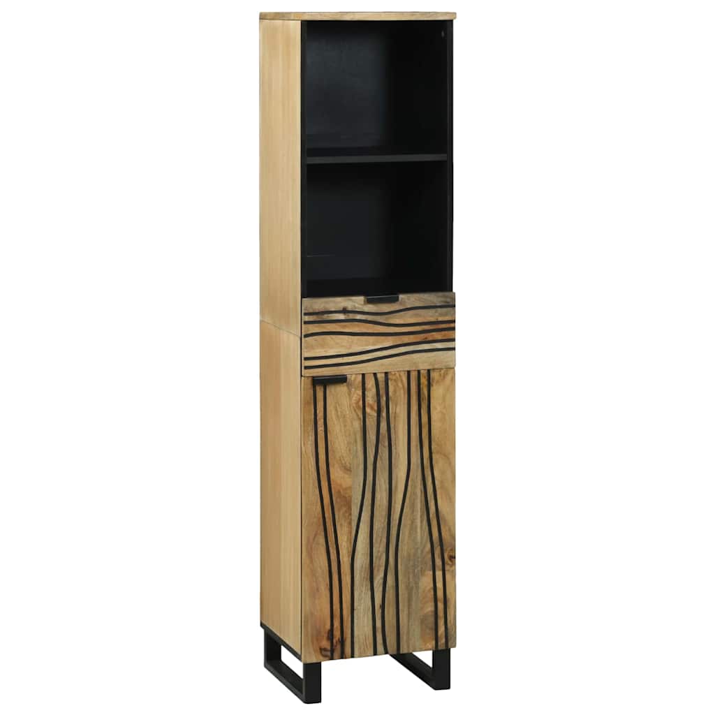 Set di mobili per il bagno 4 pcs Marrone Legno multistrato | homemem39