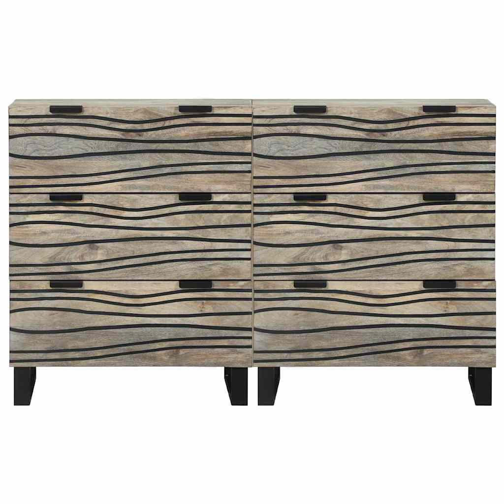 Sideboards con cassetto 2 pcs Bianco 60 x 33.5 x 75 cm - homemem39