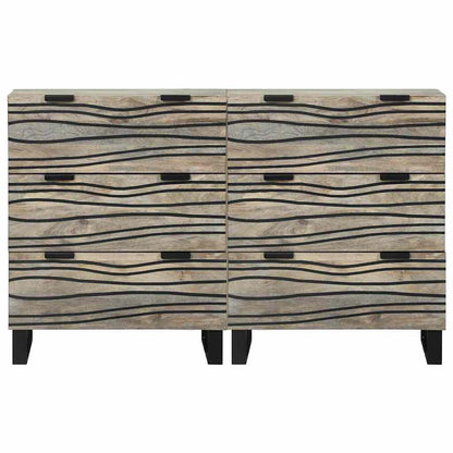 Sideboards con cassetto 2 pcs Bianco 60 x 33.5 x 75 cm - homemem39