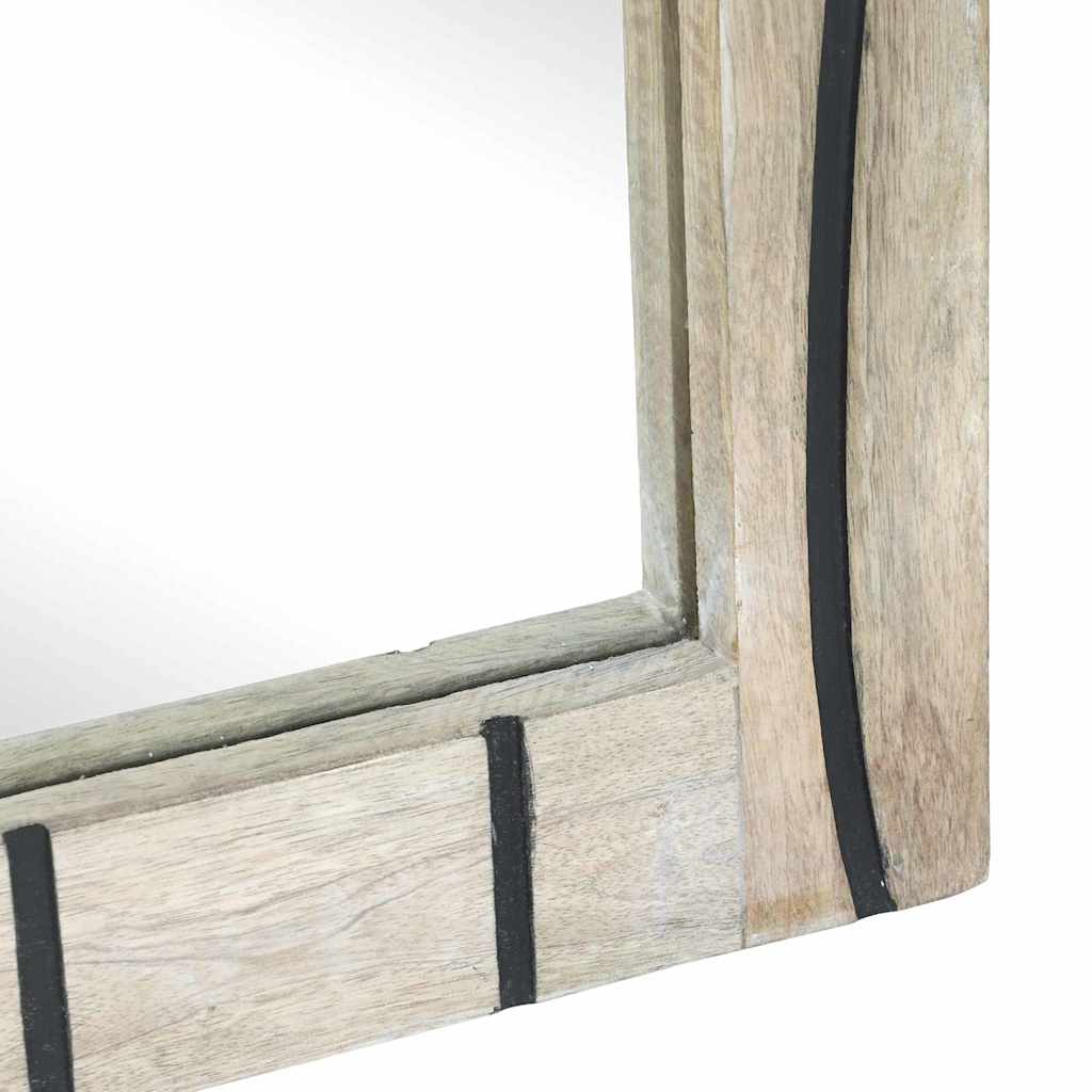 Set di Armadi da Bagno 2 pcs Bianco Legno di mango massello | homemem39