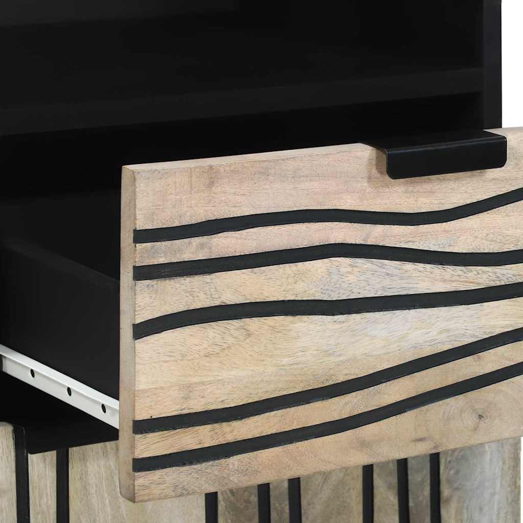 Set di mobili per il bagno con cassetto 4 pcs Marrone noce