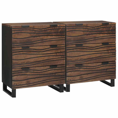 Sideboards con cassetto 2 pcs Marrone 60 x 33.5 x 75 cm - homemem39