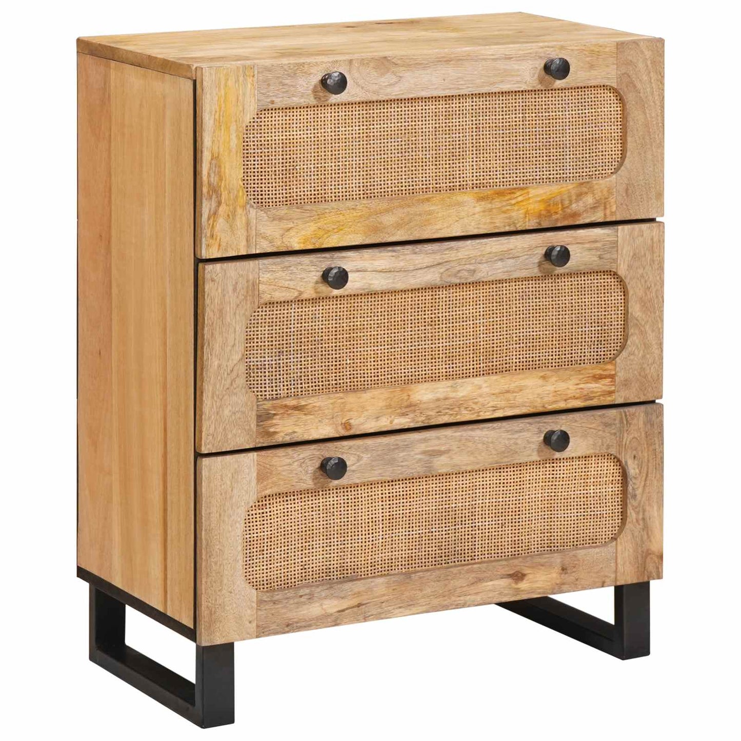 Credenza 2 pcs Marrone 60 x 33 x 75 cm Legno di mango massello | homemem39
