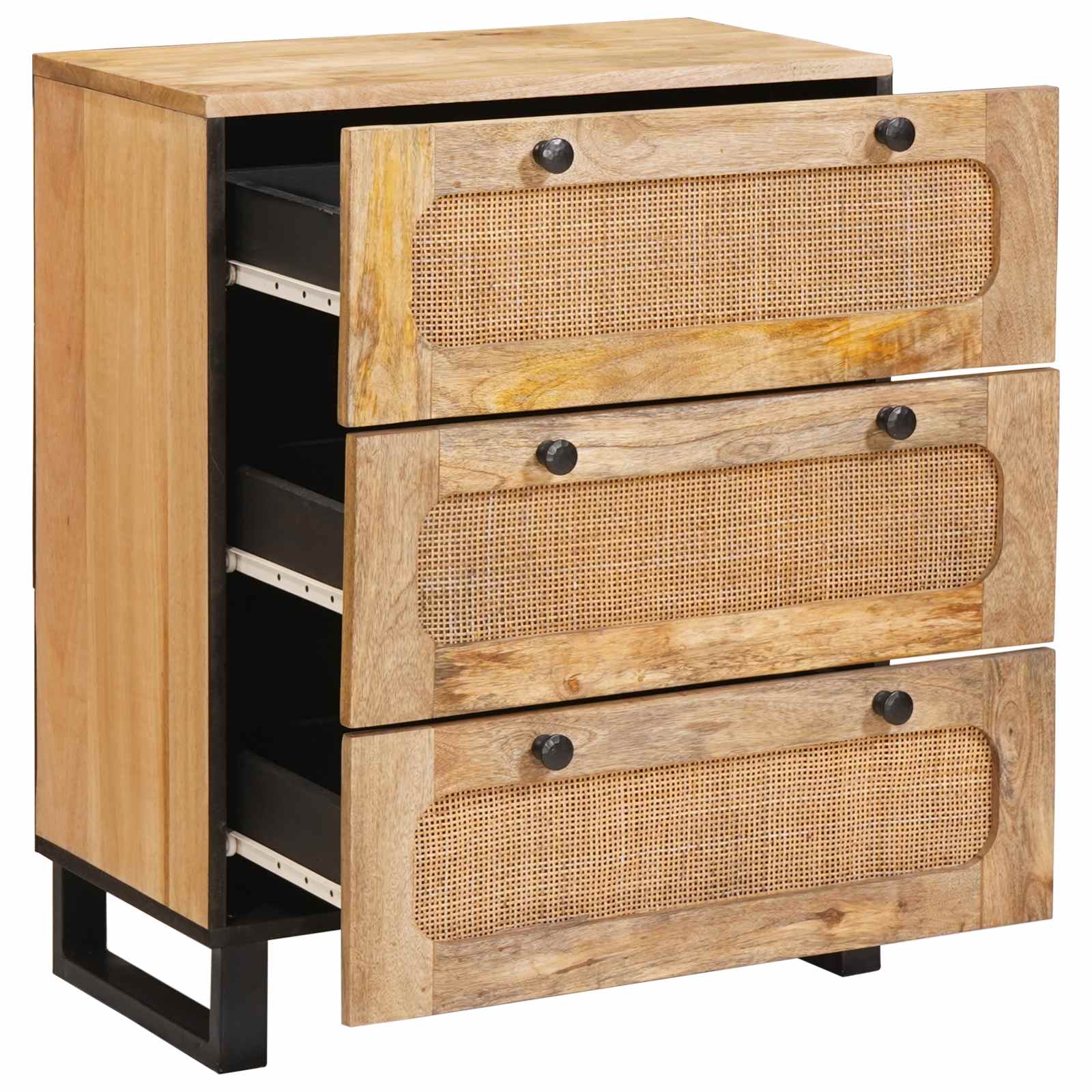 Credenza 2 pcs Marrone 60 x 33 x 75 cm Legno di mango massello | homemem39