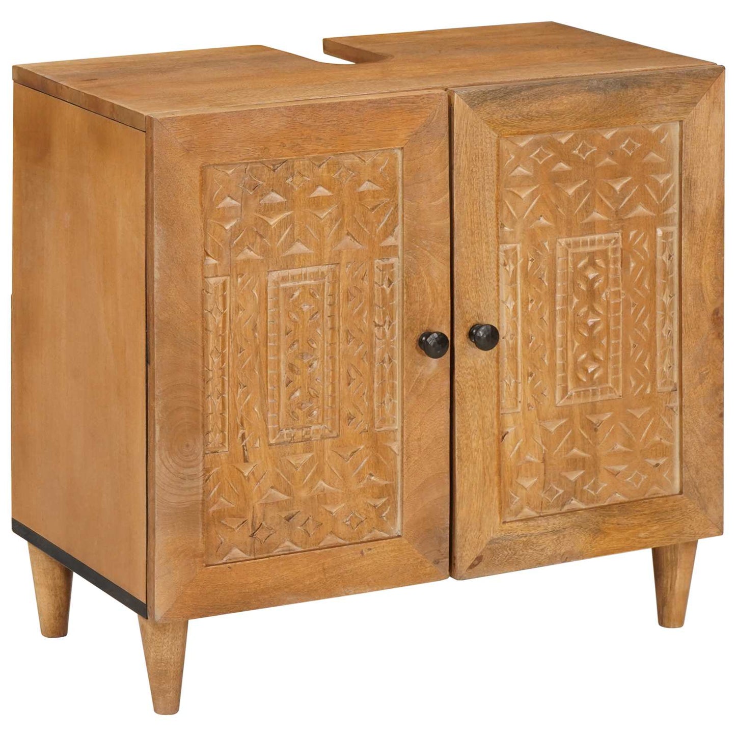 Set di mobili per il bagno 3 pcs Marrone Legno multistrato | homemem39