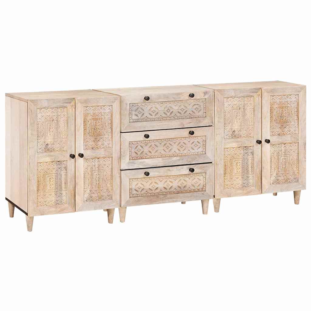 Credenza 3 pcs Bianco 180 x 33,5 x 75 cm | homemem39