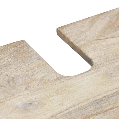 Set di mobili per il bagno 2 pcs Bianco Legno multistrato | homemem39