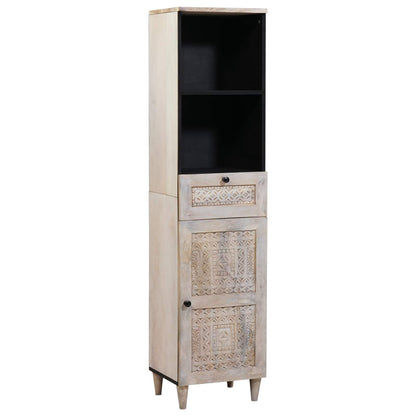 Set di mobili per il bagno 3 pcs Bianco Legno multistrato | homemem39