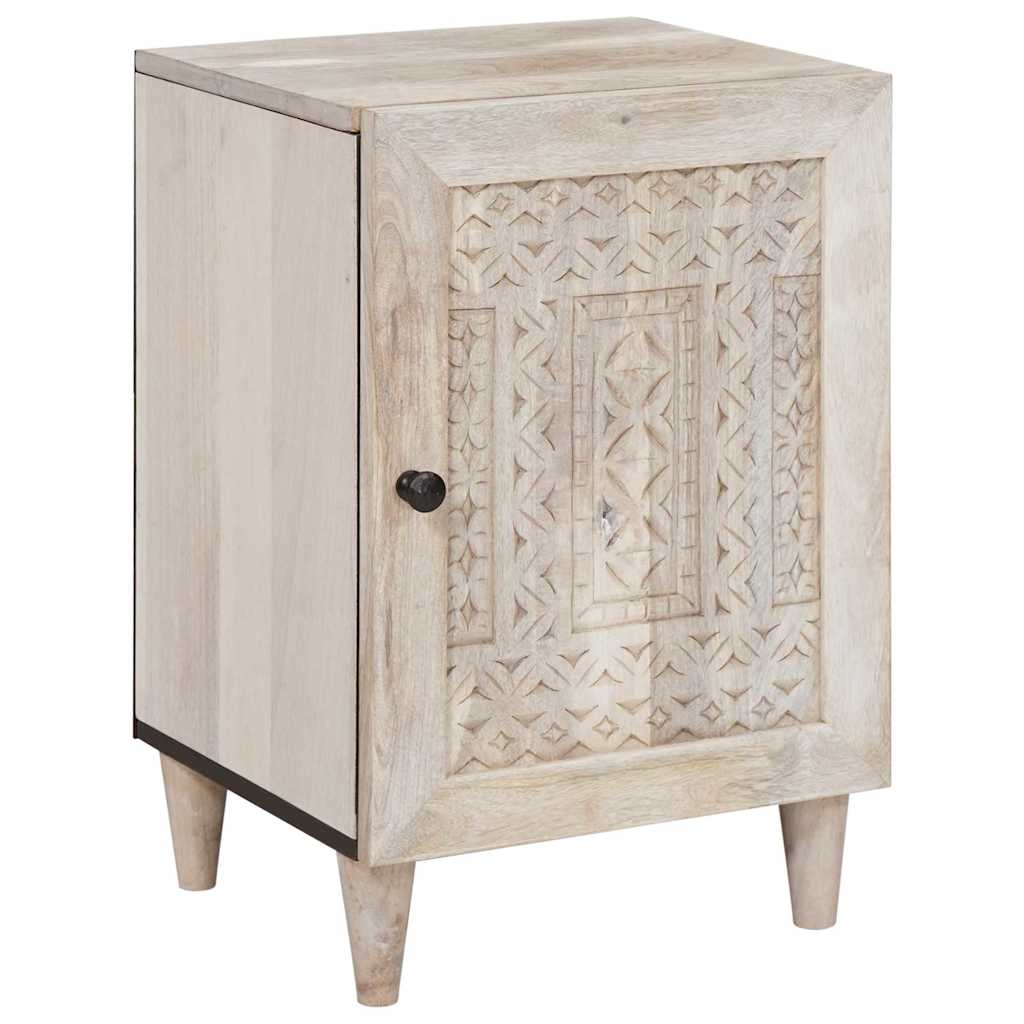 Set di mobili per il bagno 5 pcs Bianco legno massello di mango