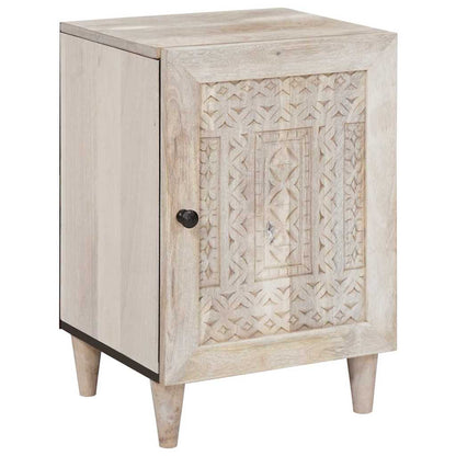 Set di mobili per il bagno 5 pcs Bianco legno massello di mango