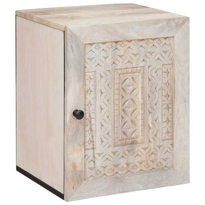 Set di mobili per il bagno 5 pcs Bianco legno massello di mango