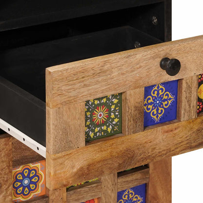 Set di mobili per il bagno con cassetto 4 pcs Naturale | homemem39