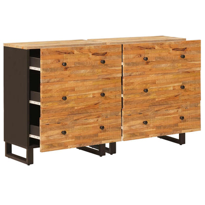Credenza 2 pcs Marrone 60 x 33 x 75 cm Legno di mango massello | homemem39