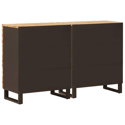 Credenza 2 pcs Marrone 60 x 33 x 75 cm Legno di mango massello | homemem39