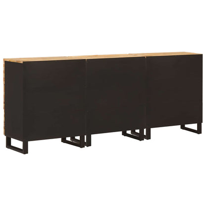 Credenza 3 pcs Marrone 60 x 33 x 75 cm Legno di mango massello | homemem39