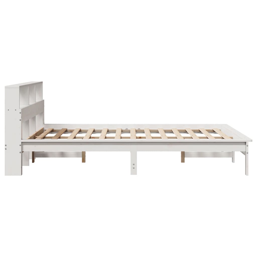 Letto senza Materasso Bianco 140x200 cm Legno Massello di Pino - homemem39