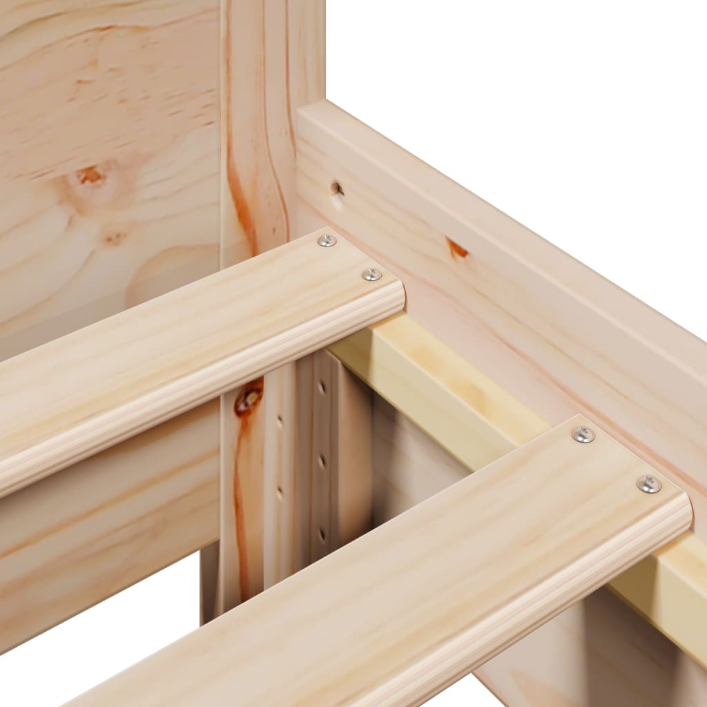 Giroletto senza Materasso 90x200 cm in Legno Massello di Pino