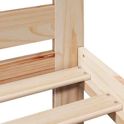 Giroletto senza Materasso 150x200 cm in Legno Massello di Pino - homemem39