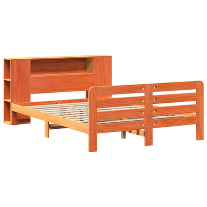 Giroletto senza Materasso Marrone Cera 150x200 cm Legno di Pino | homemem39