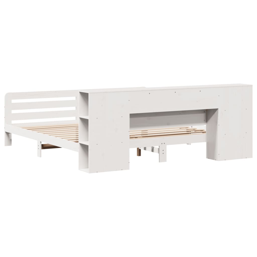 Giroletto senza Materasso Bianco 180x200 cm Legno Massello Pino - homemem39