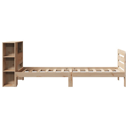 Letto senza Materasso 90x190 cm in Legno Massello di Pino - homemem39