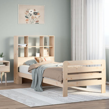 Letto senza Materasso 90x190 cm in Legno Massello di Pino - homemem39