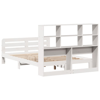 Letto senza Materasso Bianco 120x190 cm Legno Massello di Pino